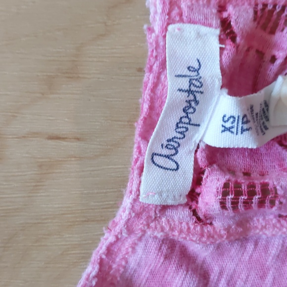 3 Lace Tank Tops: Aeropostale, H&M, xhilaration, S crochet racerback bundle set - Picture 9 of 16